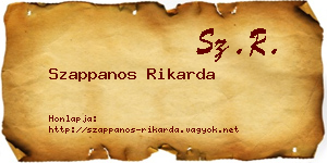 Szappanos Rikarda névjegykártya